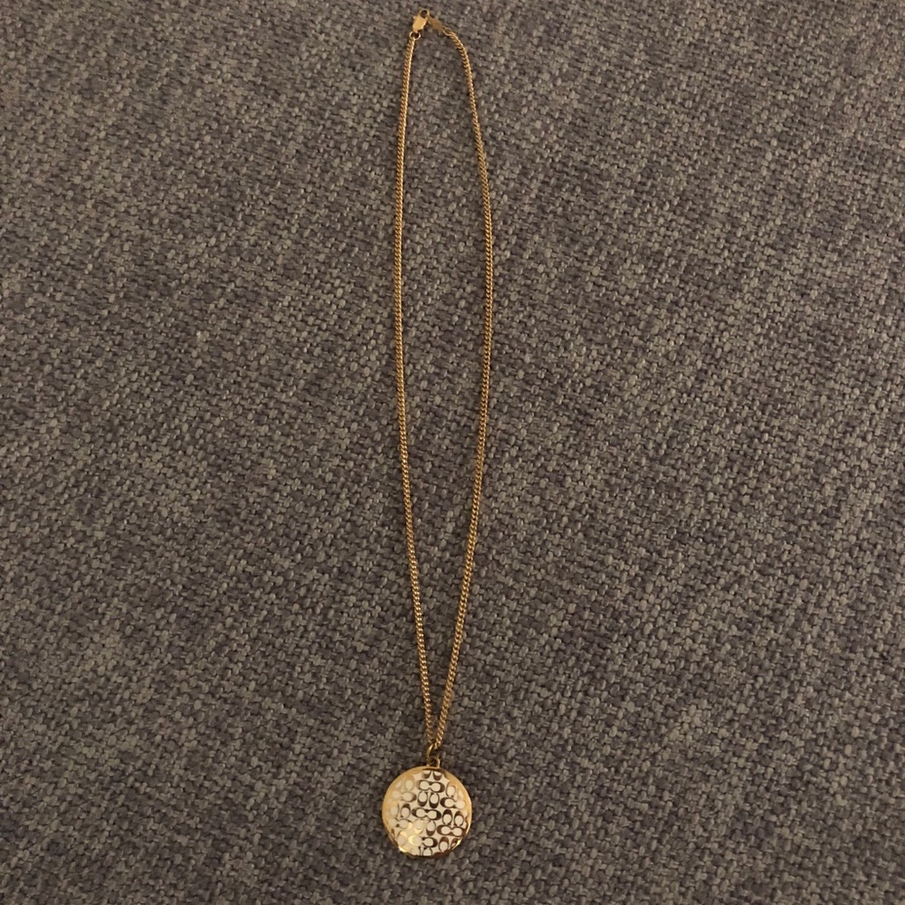 Coach Gold Pendant Necklace